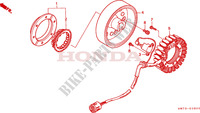 ALTERNATEUR pour Honda FOURTRAX 400 FOREMAN 4X4 2000