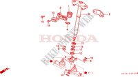 ARBRE DE DIRECTION pour Honda FOURTRAX 400 FOREMAN 4X4 2001