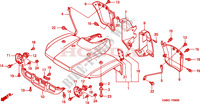 GARDE BOUE AVANT('02 '04) pour Honda TRX 250 FOURTRAX RECON Standard 2003