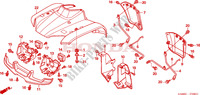 GARDE BOUE AVANT('05) pour Honda TRX 250 FOURTRAX RECON Standard 2005