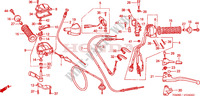 LEVIER DE GUIDON/COMMUTATEUR/CABLE('02 '04) pour Honda TRX 250 FOURTRAX RECON Electric Shift 2002