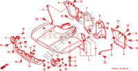 GARDE BOUE AVANT pour Honda TRX 250 FOURTRAX RECON 2000