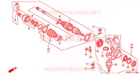 ARBRE DE ROUE  Chassis 450 honda-moto FOURTRAX 2001 F__1100