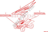 MARQUE(TRX250EX4) pour Honda TRX 250 SPORTRAX EX 2004