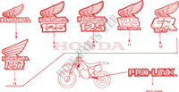 AUTOCOLLANTS pour Honda CR 125 R 1984