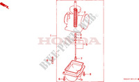 CARBURATEUR NECESSAIRE PIECES OPTION(2) pour Honda CR 250 R 1988