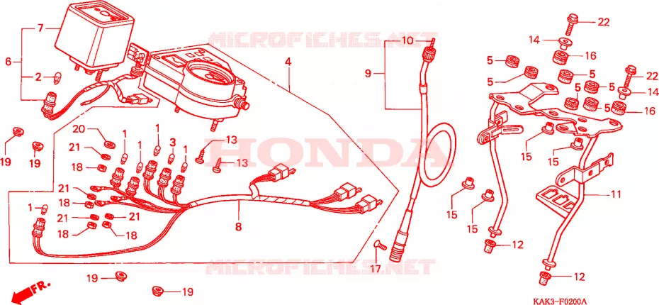 COMPTEUR Honda MOTO 125 CRM 1994  CRM125RR