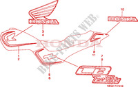 RAYURE/MARQUE(2) pour Honda CB 250 TWO FIFTY 1996