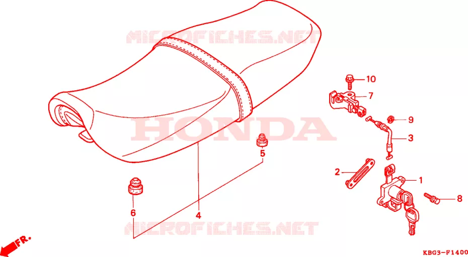 SELLE Honda MOTO 250 CB 1993  CB250P