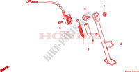 BEQUILLE LATERALE pour Honda NSR 125 R 1999
