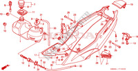 COUVERCLE LATERAL   RESERVOIR D'HUILE pour Honda NSR 125 R 1999