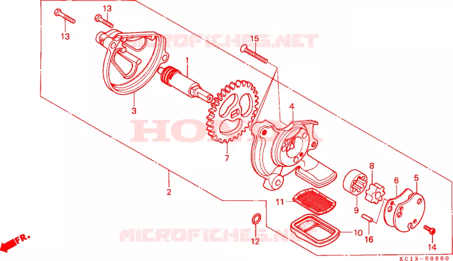POMPE A HUILE Honda MOTO 125 CB 1982  CB125TDC