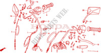 LEVIER DE GUIDON/COMMUTATEUR/CABLE(E/ED/F/G/SD/SW) pour Honda CM 125 CUSTOM 1995