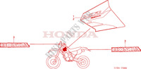 AUTOCOLLANTS pour Honda XR 250 R 2004