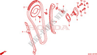 CHAINE DE DISTRIBUTION   TENDEUR pour Honda XLR 125 1998