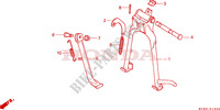 BEQUILLE pour Honda CG 125 CARGO ASIENTO INDIVIDUAL 1999