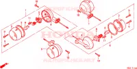 CLIGNOTANT(2) pour Honda H 100, circle winkers 1983