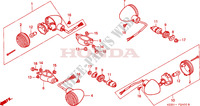 CLIGNOTANT pour Honda REBEL 125 geschwindigkeitsbeschraekung 1999