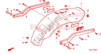 GARDE BOUE ARRIERE (CMX250CT CM/V/Y/1/2/3) pour Honda REBEL 250 2002
