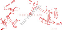 BEQUILLE pour Honda PANTHEON 125 FES 2001
