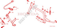 BEQUILLE pour Honda FORESIGHT 250 1999