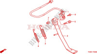 BEQUILLE LATERALE pour Honda SHADOW 125 2000