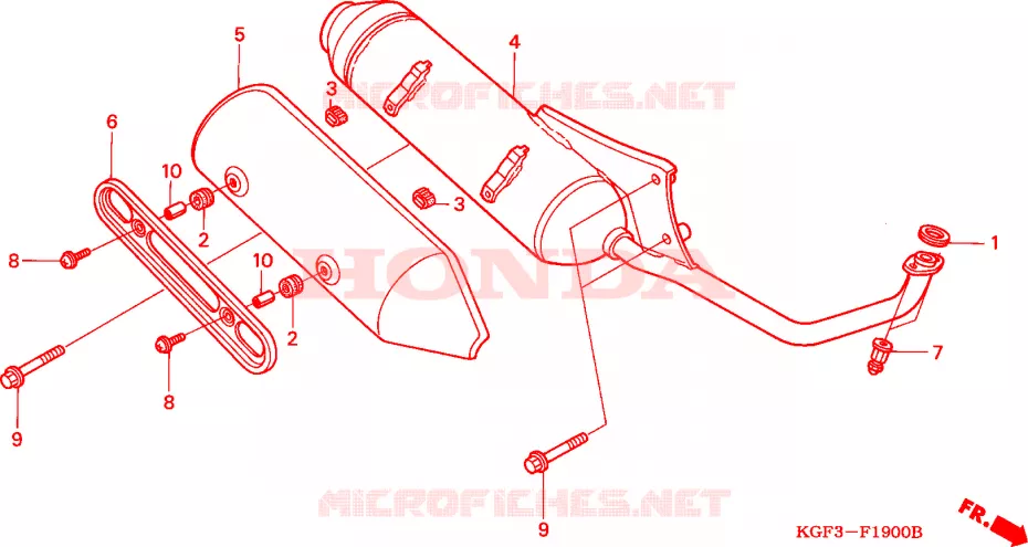 SILENCIEUX D'ECHAPPEMENT Honda SCOOTER 125 NES 2004  NES1253