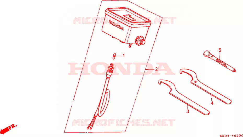 OUTILS Honda MOTO 200 XR 1987  XR200RH