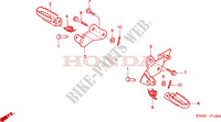 REPOSE PIED pour Honda XR 100 2001