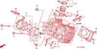 CULASSE DE CYLINDRE AVANT pour Honda 125 VARADERO série limité 2002