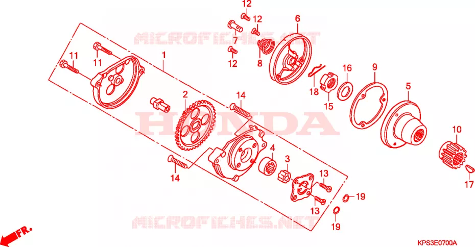 POMPE A HUILE Honda MOTO 230 CRF 2010  CRF230F9