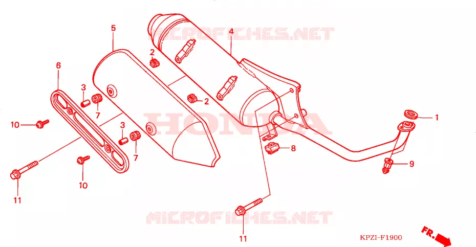 SILENCIEUX D'ECHAPPEMENT Honda SCOOTER 150 DYLAN 2008  SES1504