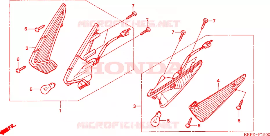 CLIGNOTANT AVANT Honda SCOOTER 100 LEAD 2006  SCV100F5