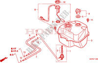 RESERVOIR A CARBURANT pour Honda SCV 100 LEAD 2010