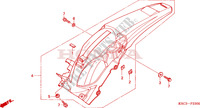 GARDE BOUE ARRIERE pour Honda CRF 250 X 2011
