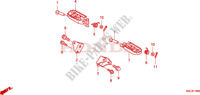 REPOSE PIED pour Honda CRF 250 X 2011