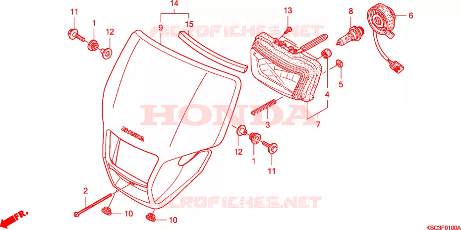 PHARE Honda MOTO 250 CRF 2011  CRF250XB