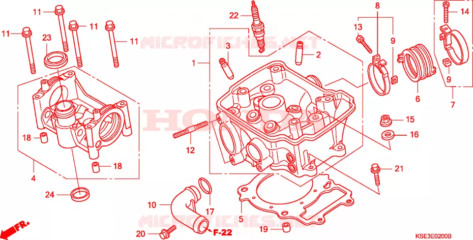CULASSE Honda MOTO 150 CRF 2007  CRF150R7