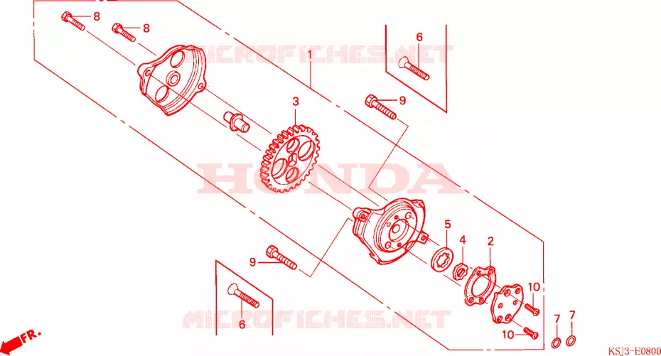 POMPE A HUILE Honda MOTO 80 CRF 2006  CRF80F6