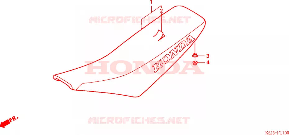 SELLE Honda MOTO 100 CRF 2006  CRF100F6