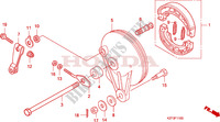 FLASQUE   MACHOIRES DE FREIN ARRIERE pour Honda INNOVA 125 2012
