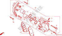 ETRIER DE FREIN AVANT (VT1100C2) pour Honda VT 1100 SHADOW C2 white ribbon tire 1998