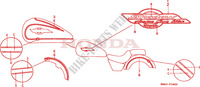 AUTOCOLLANTS pour Honda VT 1100 SHADOW C2 1999