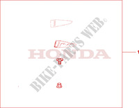 DEFLECTEUR DE RETROVISEUR pour Honda PAN EUROPEAN ST 1100 ABS 50TH 1999