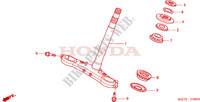 TE DE FOURCHE pour Honda CBR 1100 SUPER BLACKBIRD 2005