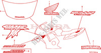 RAYURE/MARQUE(X/Y/1/2/3/4) pour Honda CBR 1100 SUPER BLACKBIRD 50TH 1998