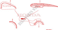 AUTOCOLLANTS pour Honda VT 1100 SHADOW C3 AERO 2002