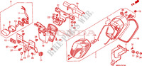 FEU ARRIERE(1) pour Honda VT 1100 SHADOW C3 2000