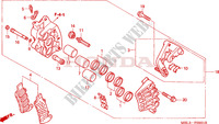 ETRIER DE FREIN AVANT DROIT (NT650V2/3/4/5) pour Honda DEAUVILLE 650 2002