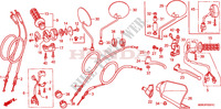 LEVIER DE GUIDON/COMMUTATEUR/ CABLE(DK/ED/U) pour Honda XR 650 Kumamoto factory 2003